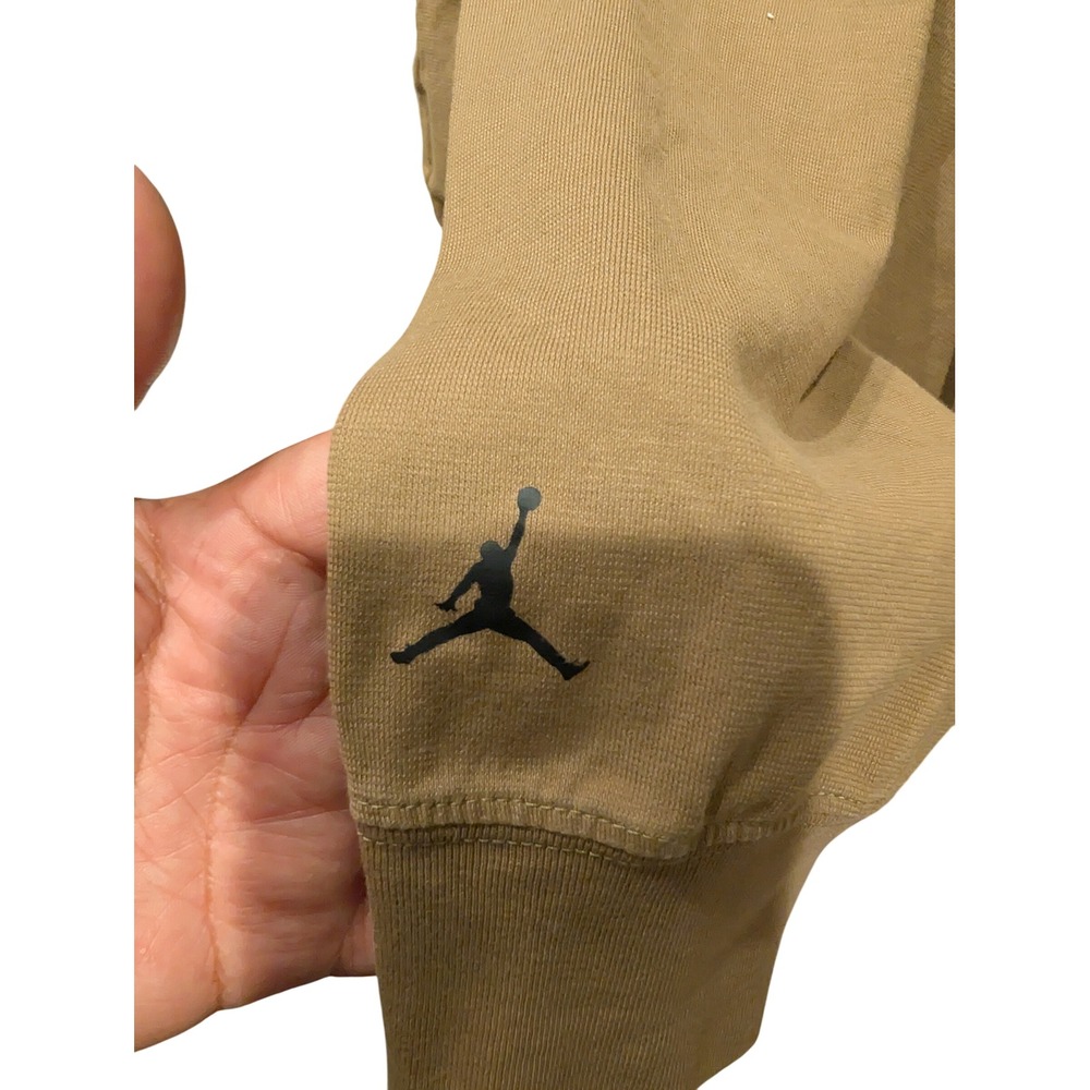 Nike Jordan Flight Long Sleeve T-Shirt Womens Size M Tan Jumpman 0309 - Picture 5 of 5